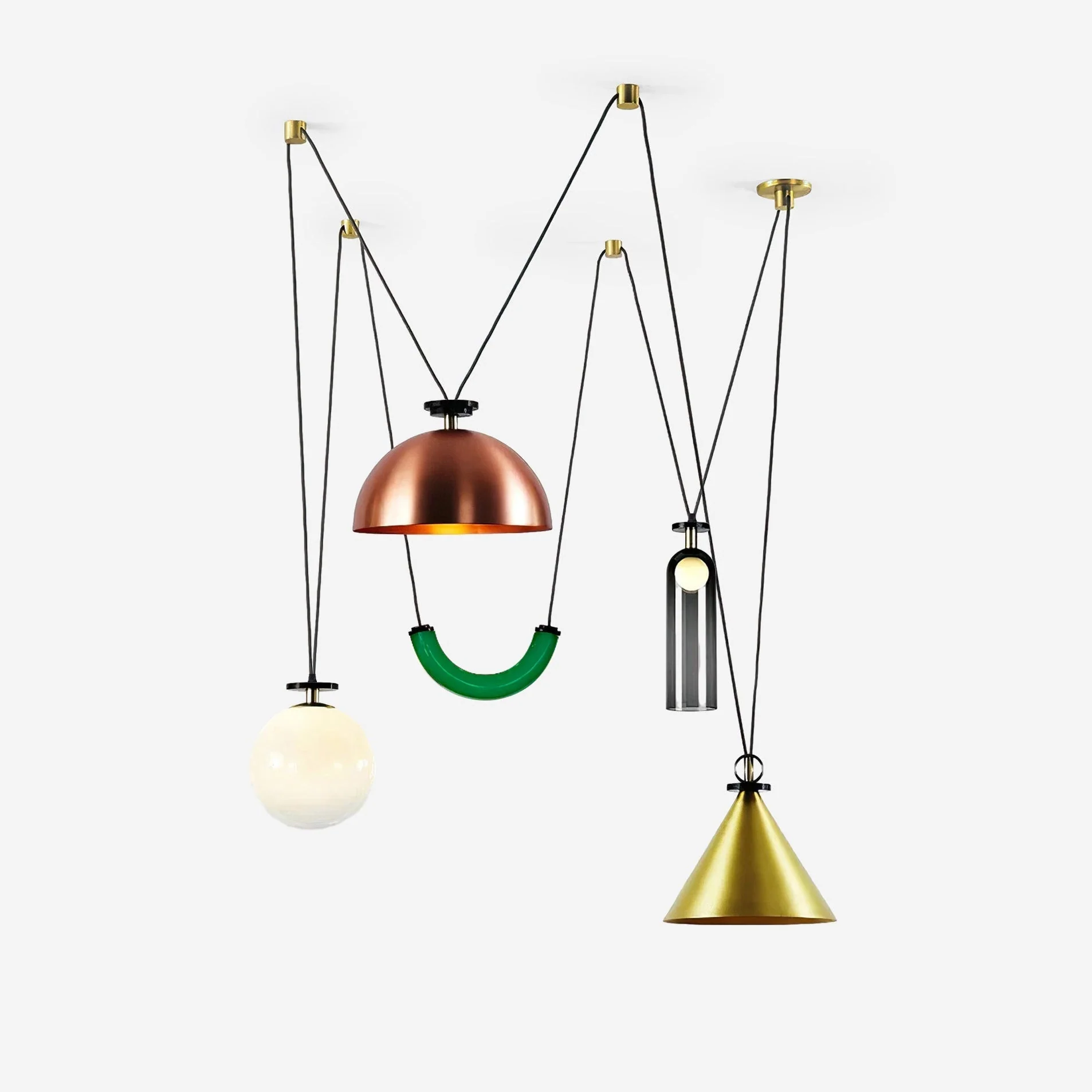 Lustra Chandelier Geometric Shape Art - Image 110