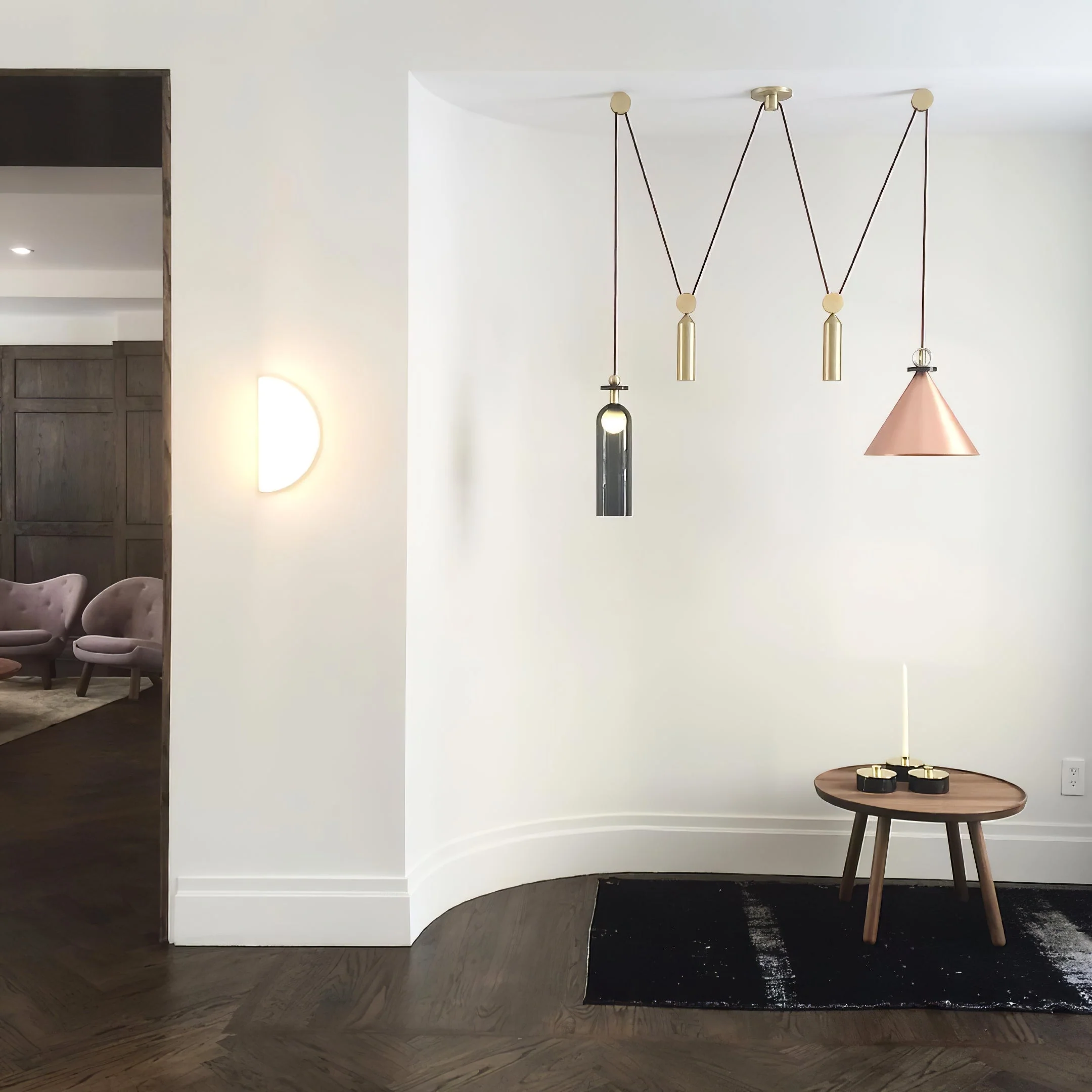 Lustra Chandelier Geometric Shape Art - Image 49