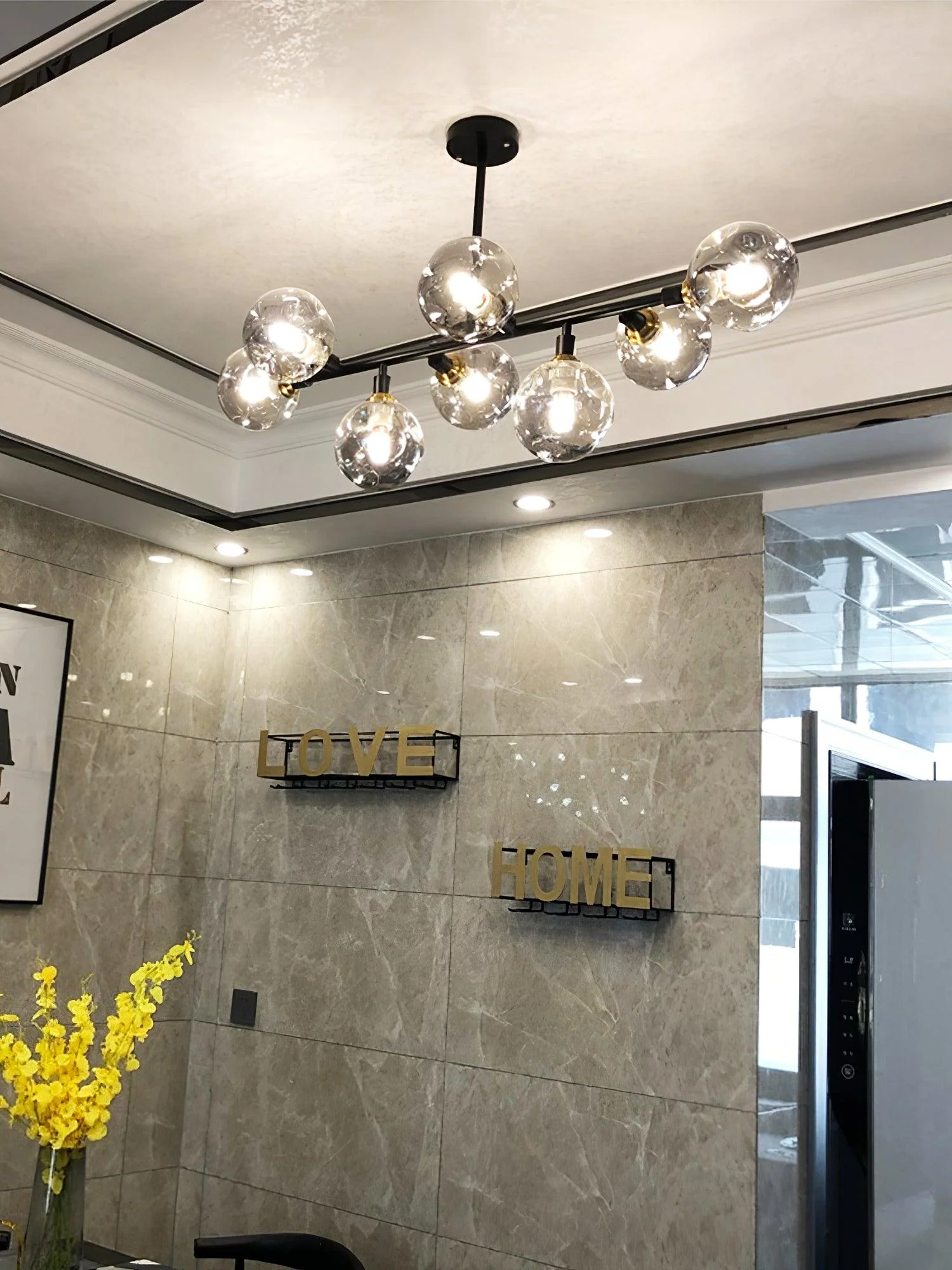 Lustra Chandelier Glass and - Image 17