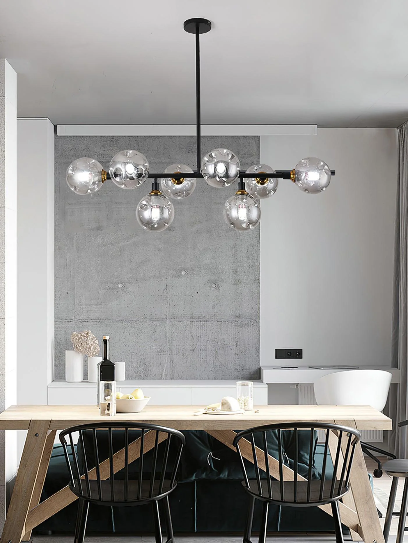 Lustra Chandelier Glass and - Image 19