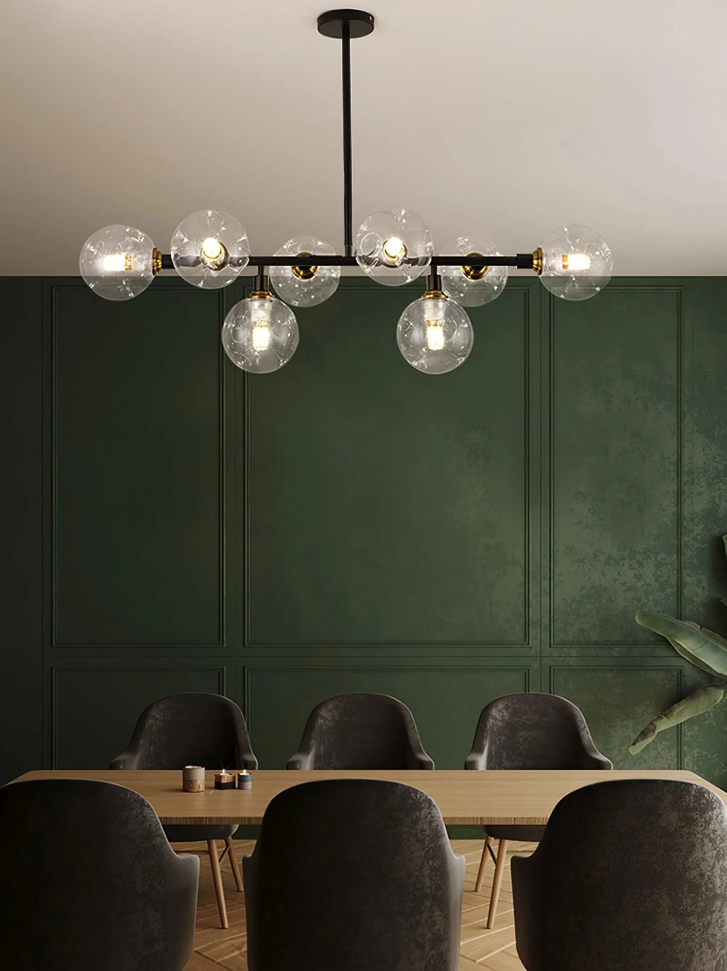 Lustra Chandelier Glass and - Image 20