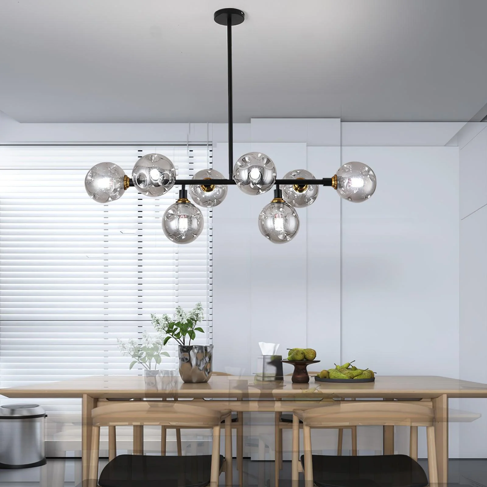 Lustra Chandelier Glass and - Image 22
