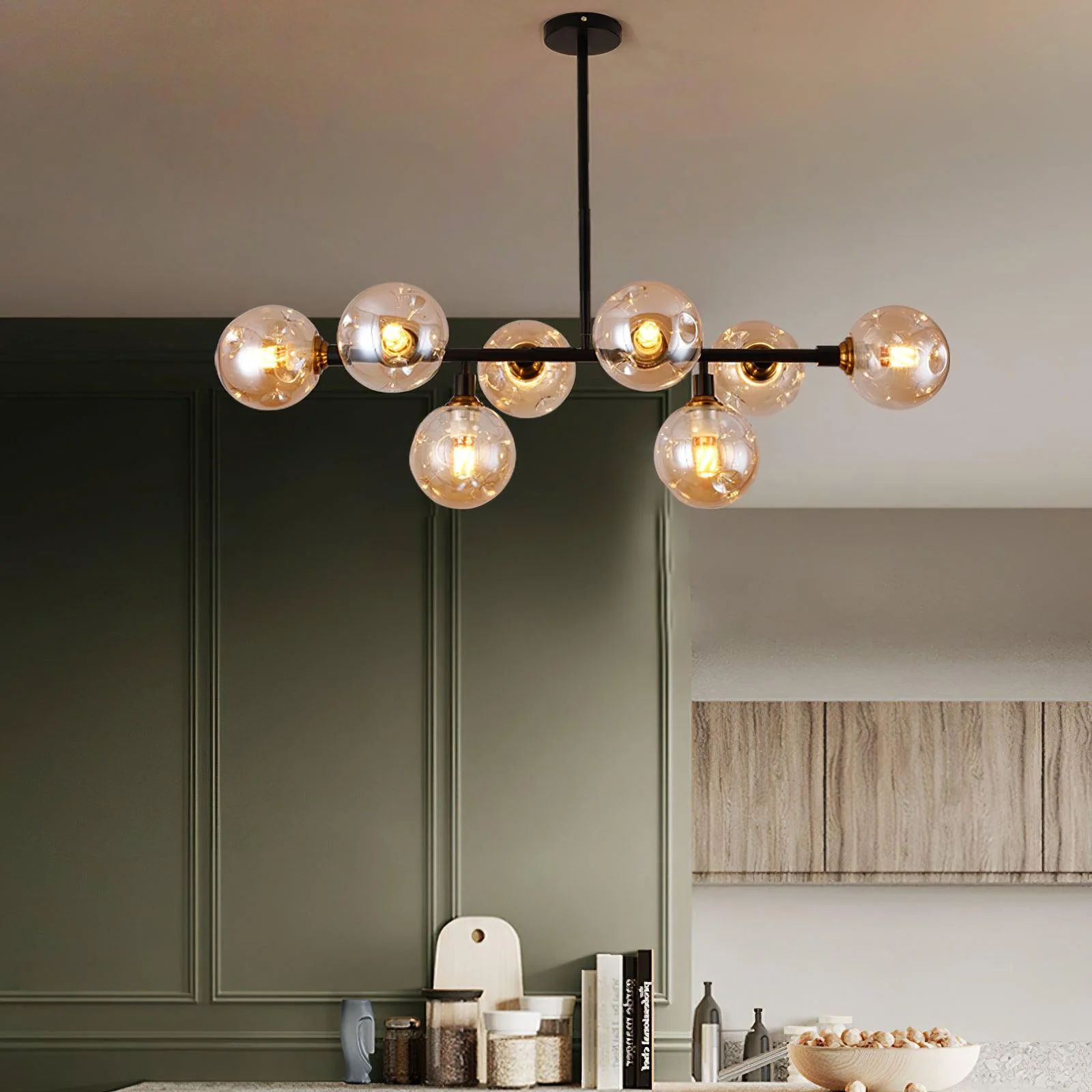 Lustra Chandelier Glass and - Image 23