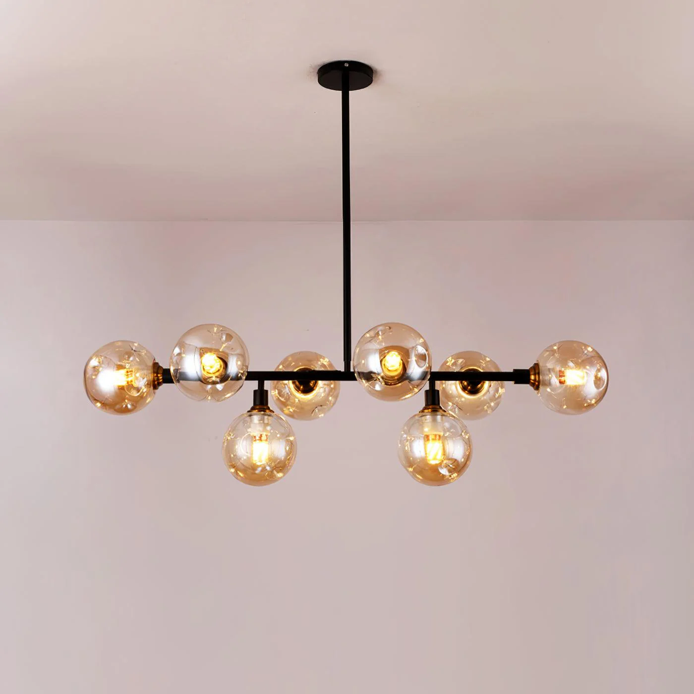 Lustra Chandelier Glass and - Image 6