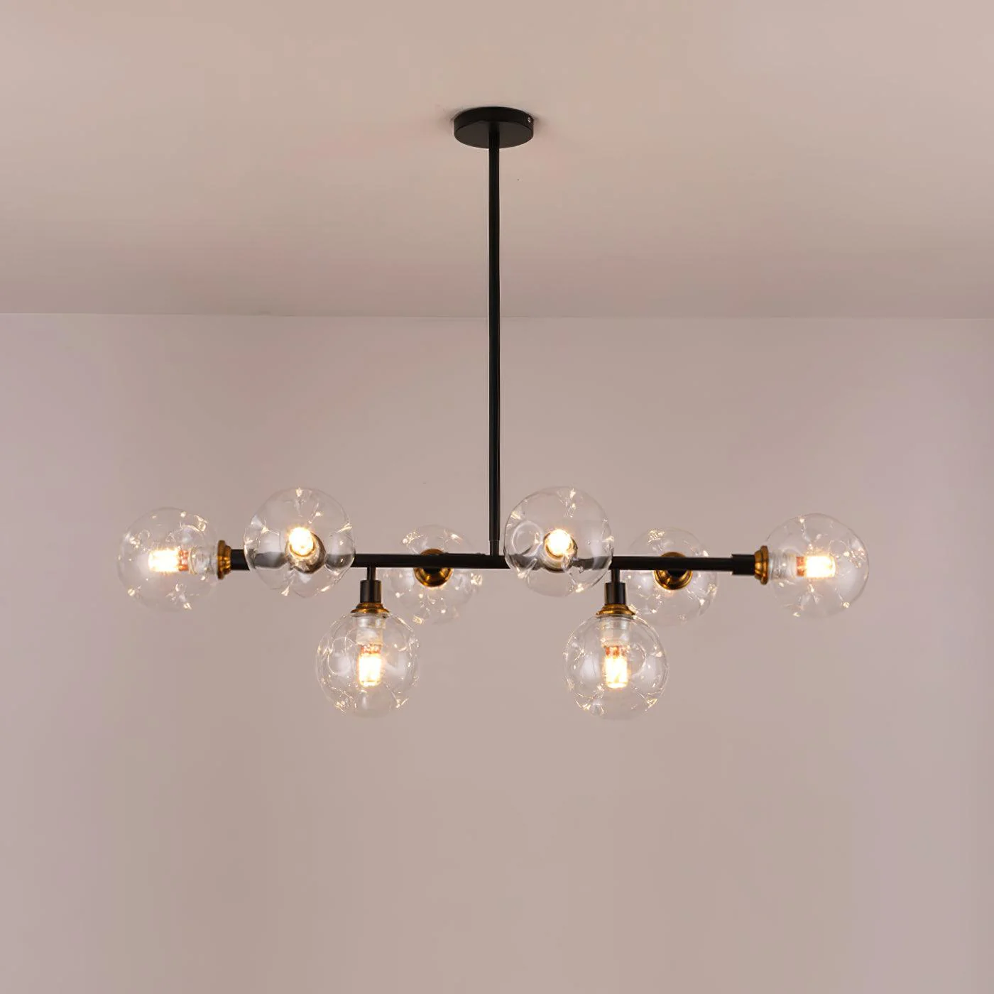 Lustra Chandelier Glass and - Image 8