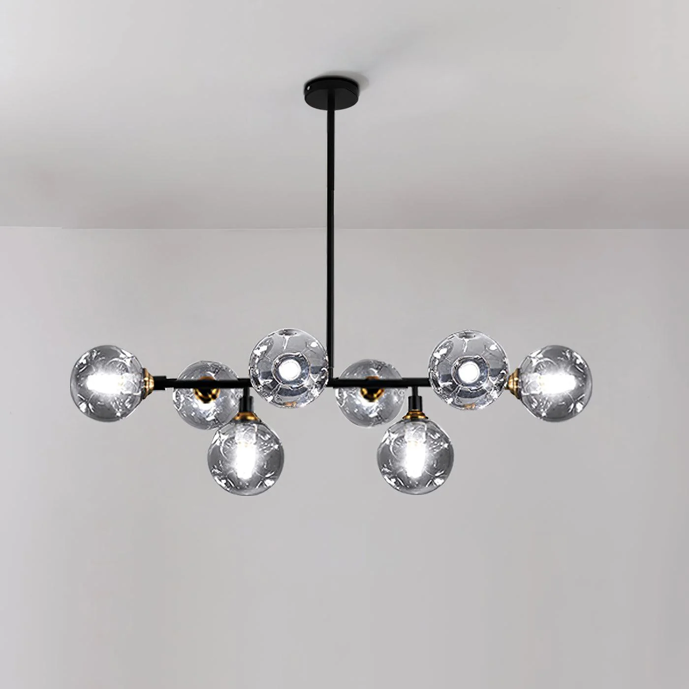 Lustra Chandelier Glass and - Image 9