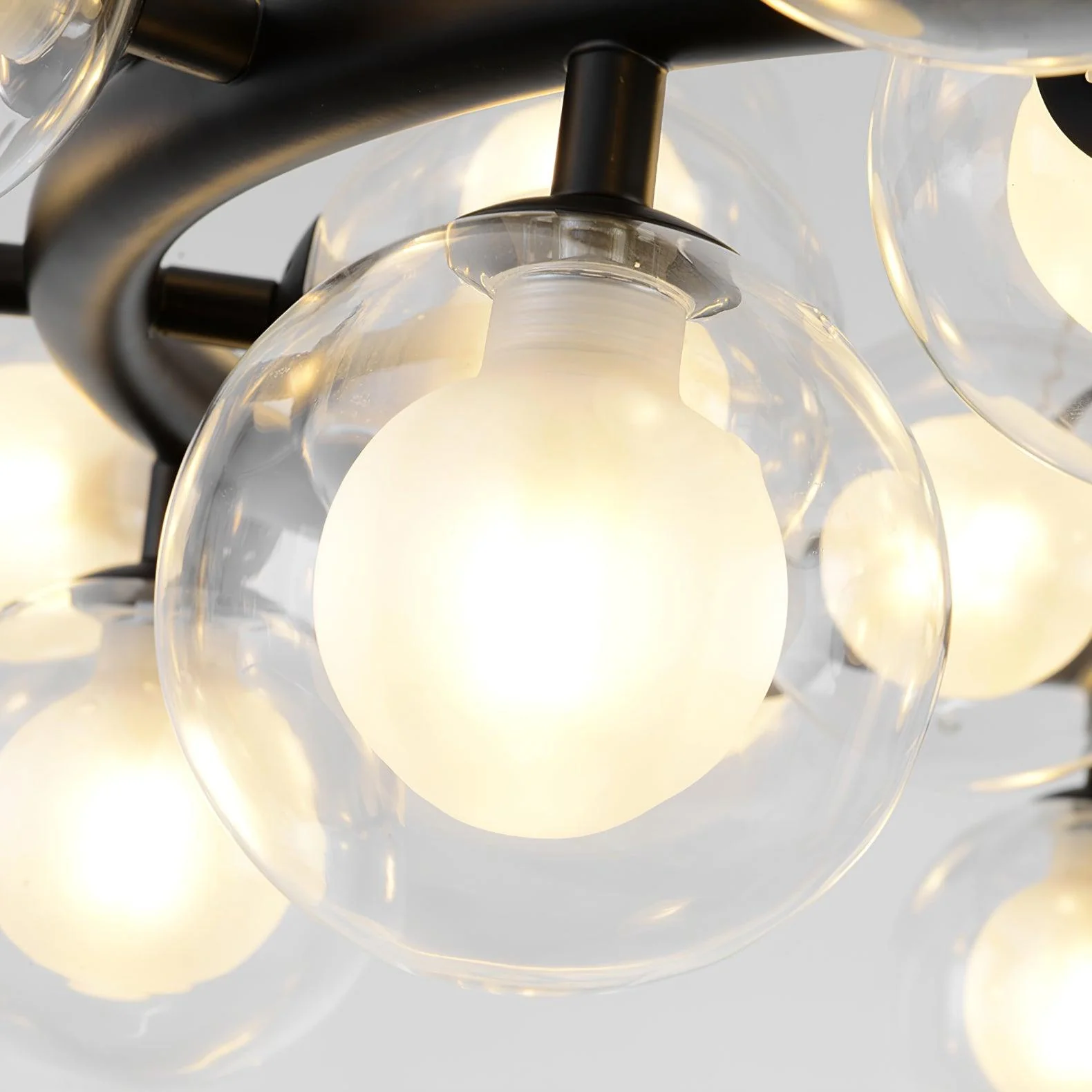 Lustra Chandelier Glass and Minimalist - Image 5