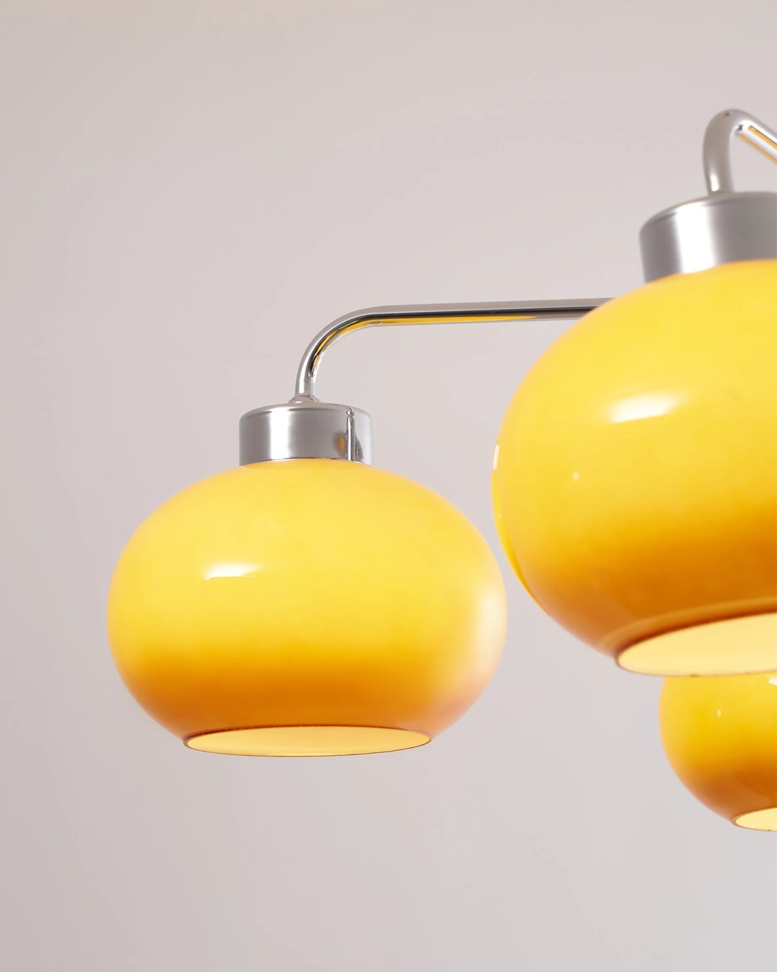Lustra Chandelier Glass Chrome Geometric Retro - Image 33