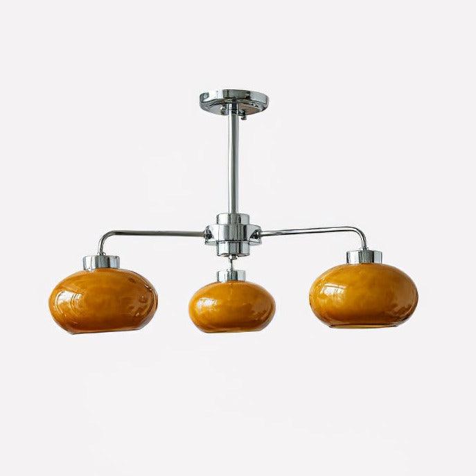 Lustra Chandelier Glass Chrome Geometric Retro - Image 38