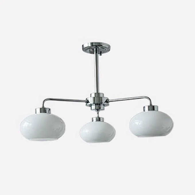 Lustra Chandelier Glass Chrome Geometric Retro - Image 39
