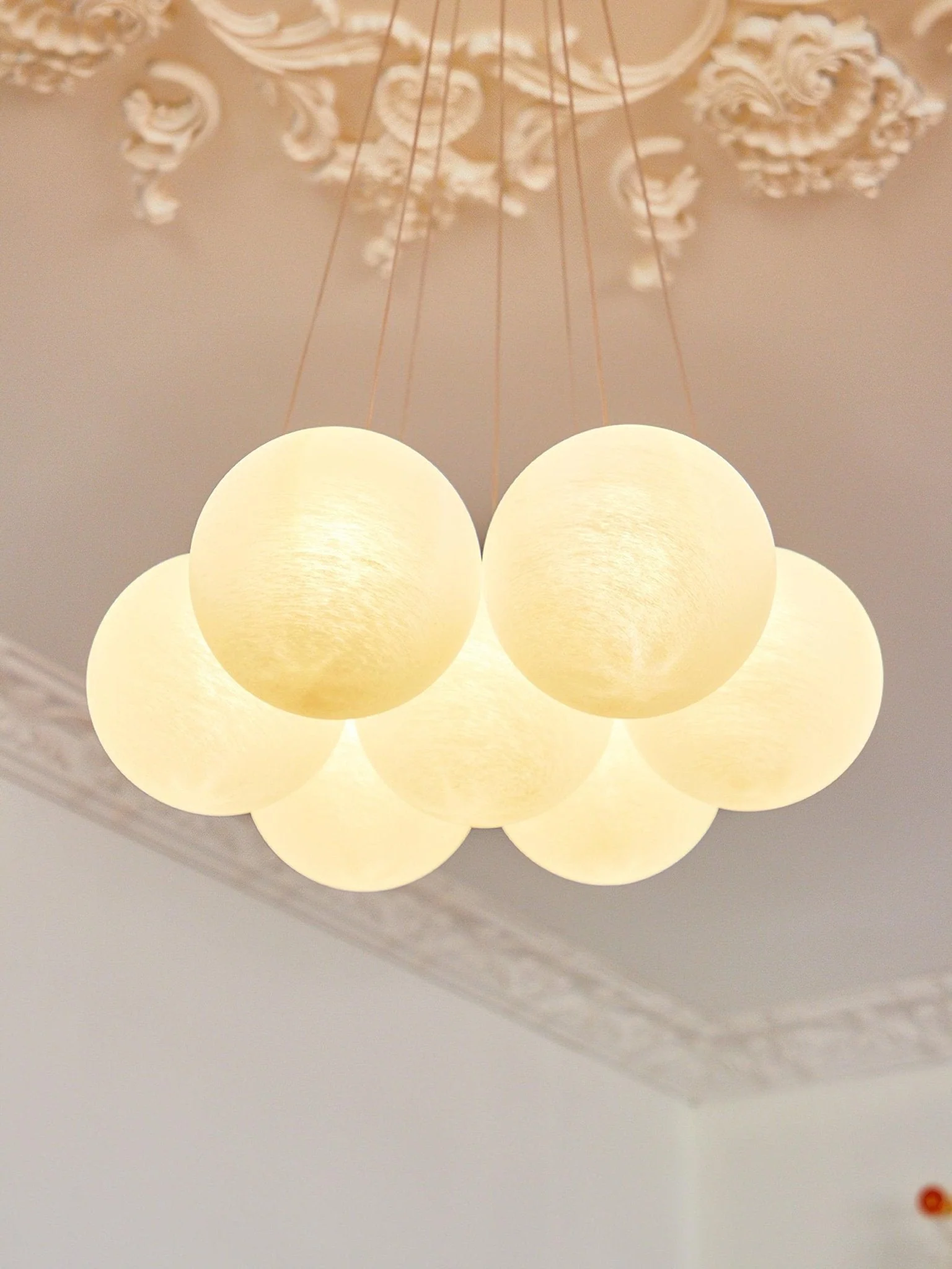 Lustra Chandelier Glass Cluster Frosted Glass - Image 27