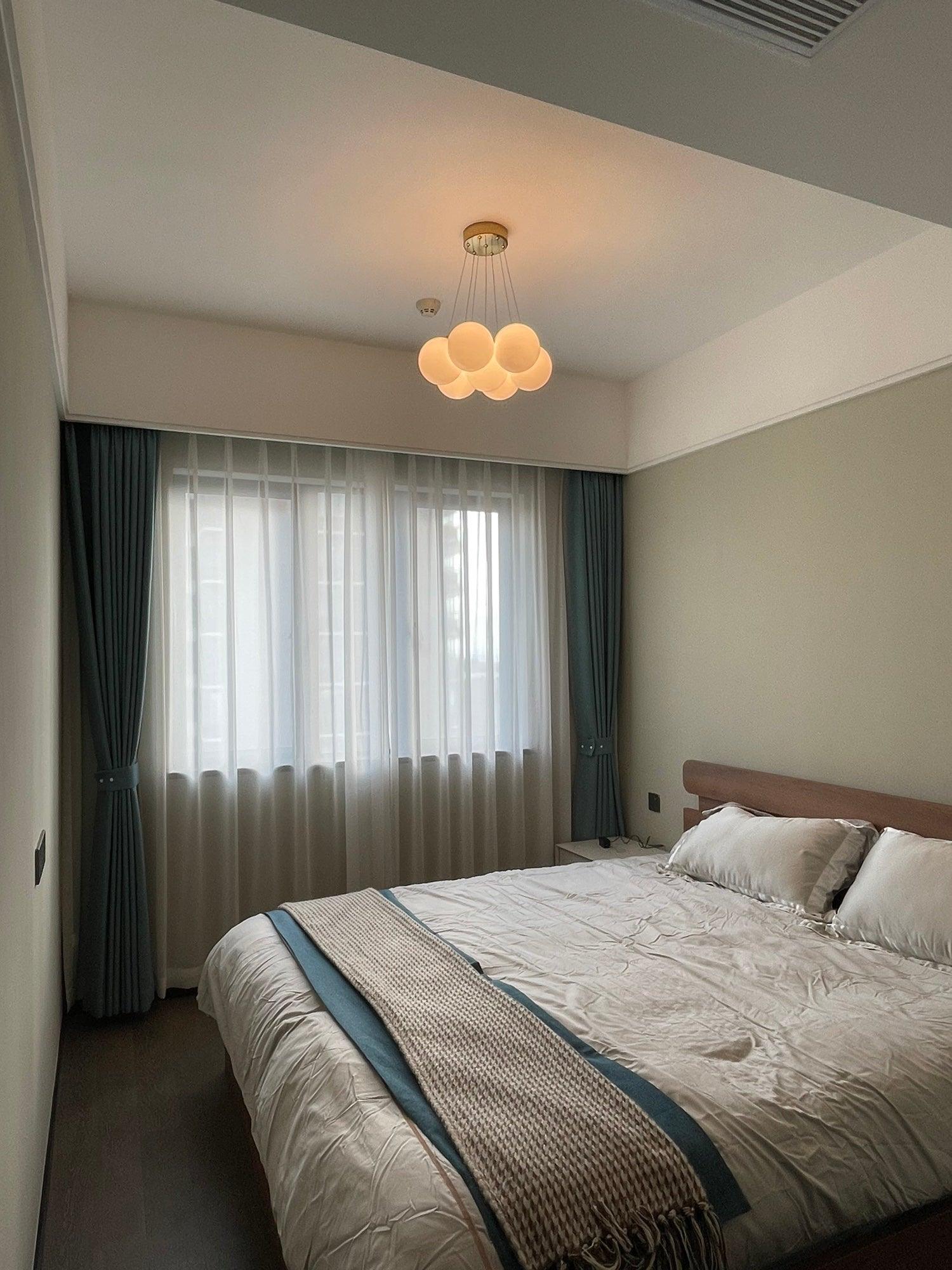 Lustra Chandelier Glass Cluster Frosted Glass - Image 47