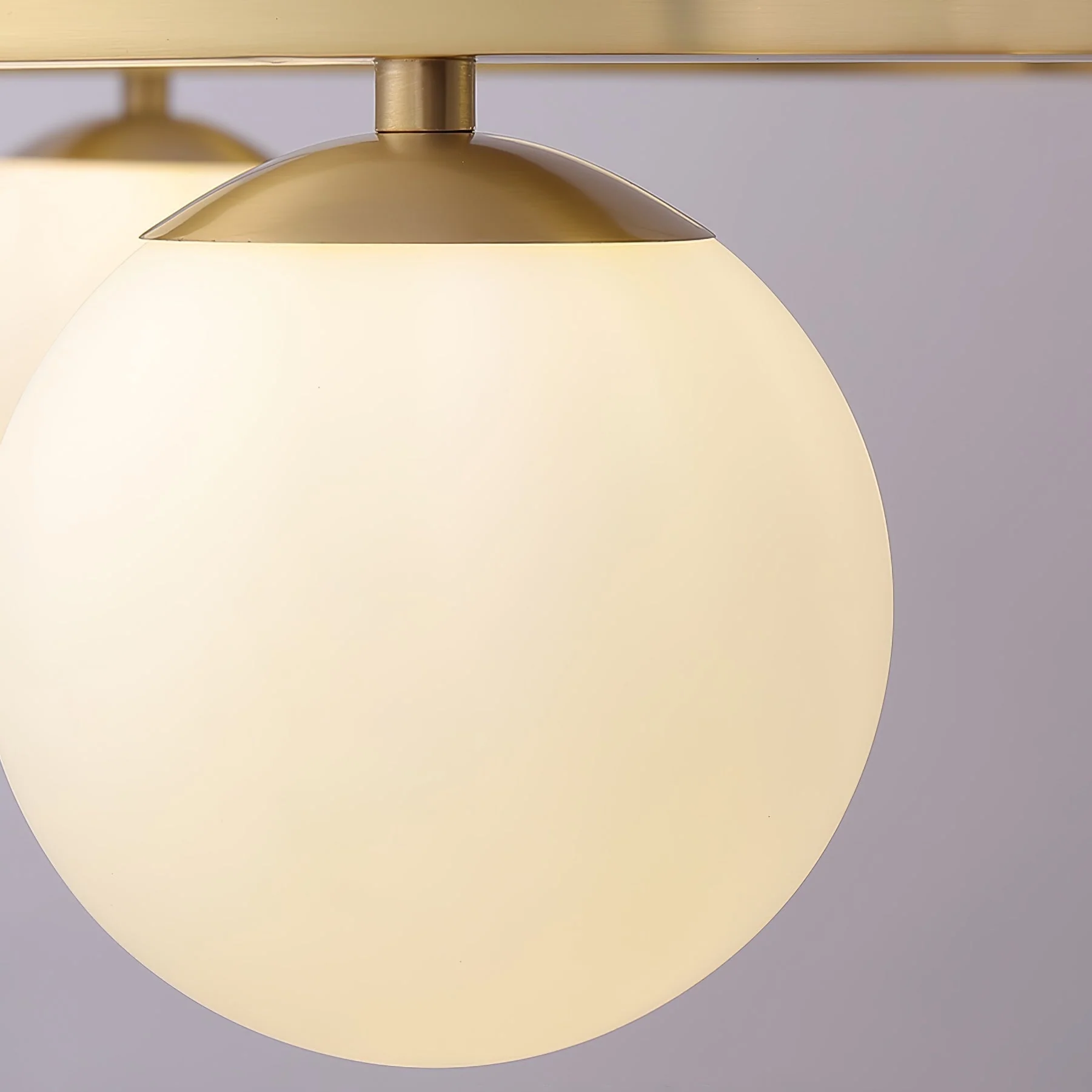 Lustra Chandelier Globe Brass Ring - Image 11