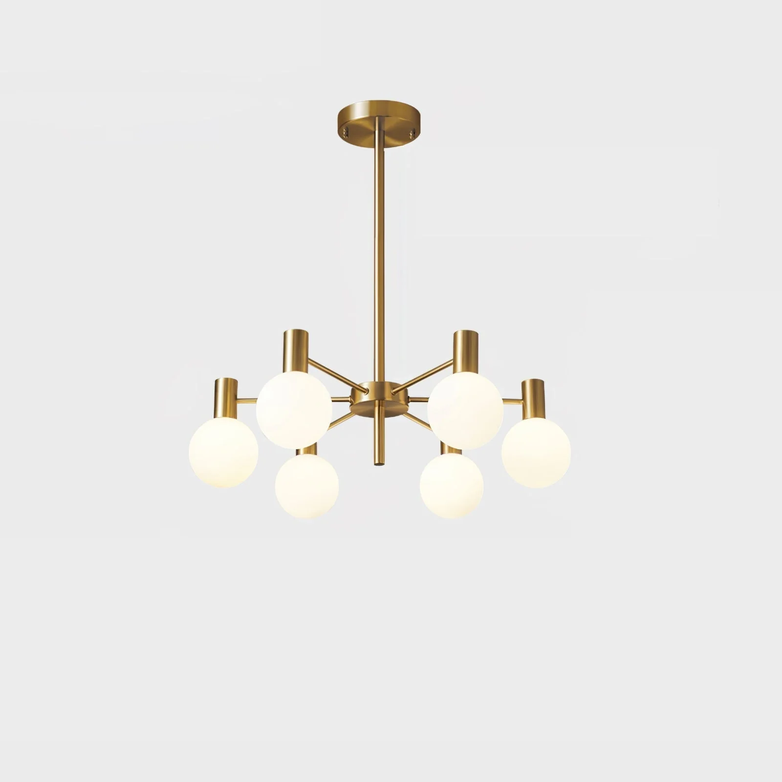 Lustra Chandelier Globe Glass Gold Frame Modern - Image 61