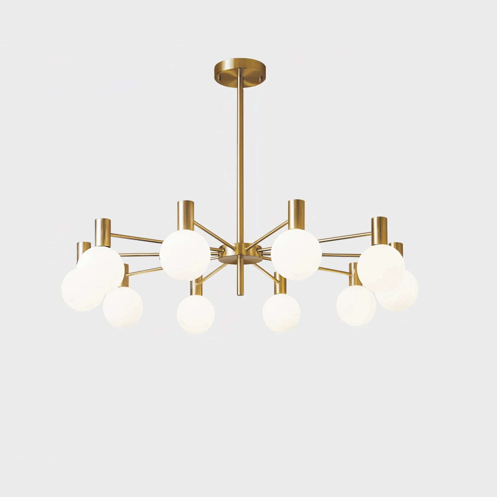 Lustra Chandelier Globe Glass Gold Frame Modern - Image 66
