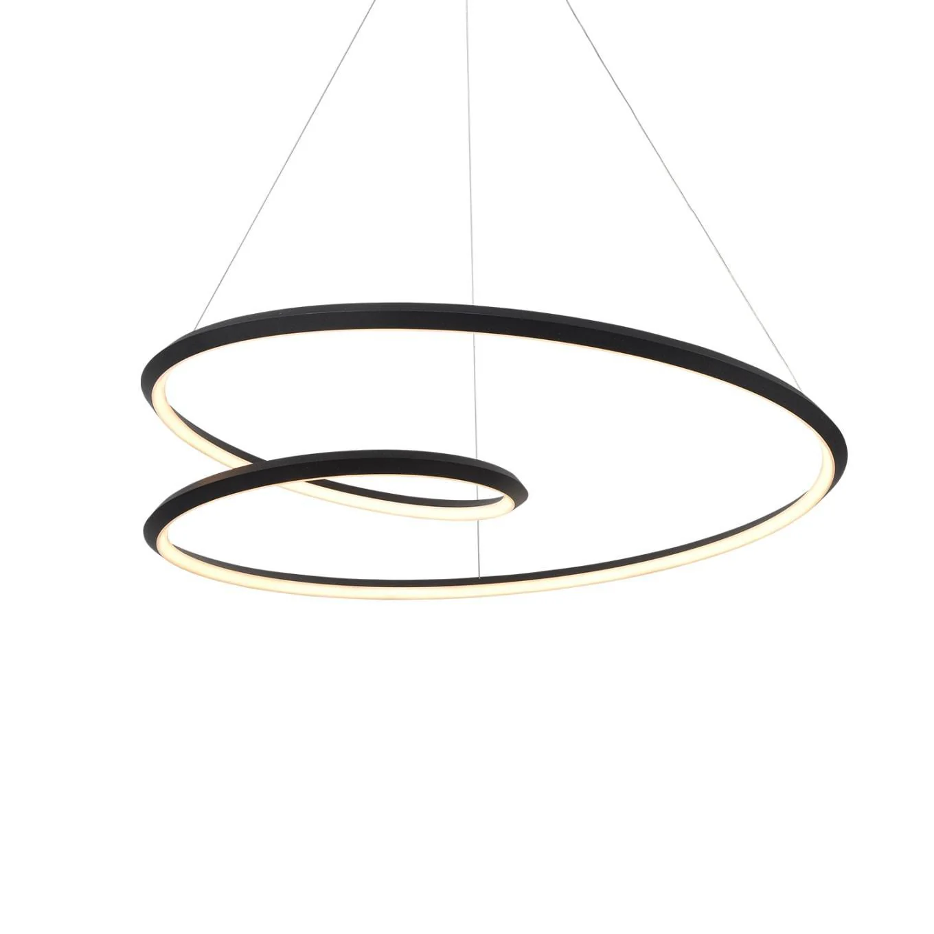 Lustra Chandelier Gold Aluminum Opal Glass - Image 12