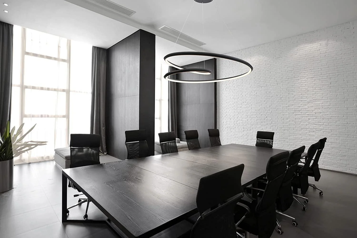 Lustra Chandelier Gold Aluminum Opal Glass - Image 19