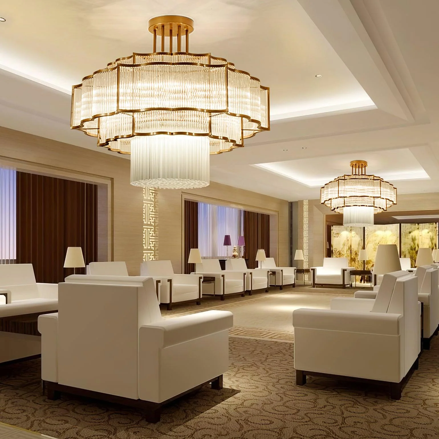 Lustra Chandelier Gold Black Glass - Image 31