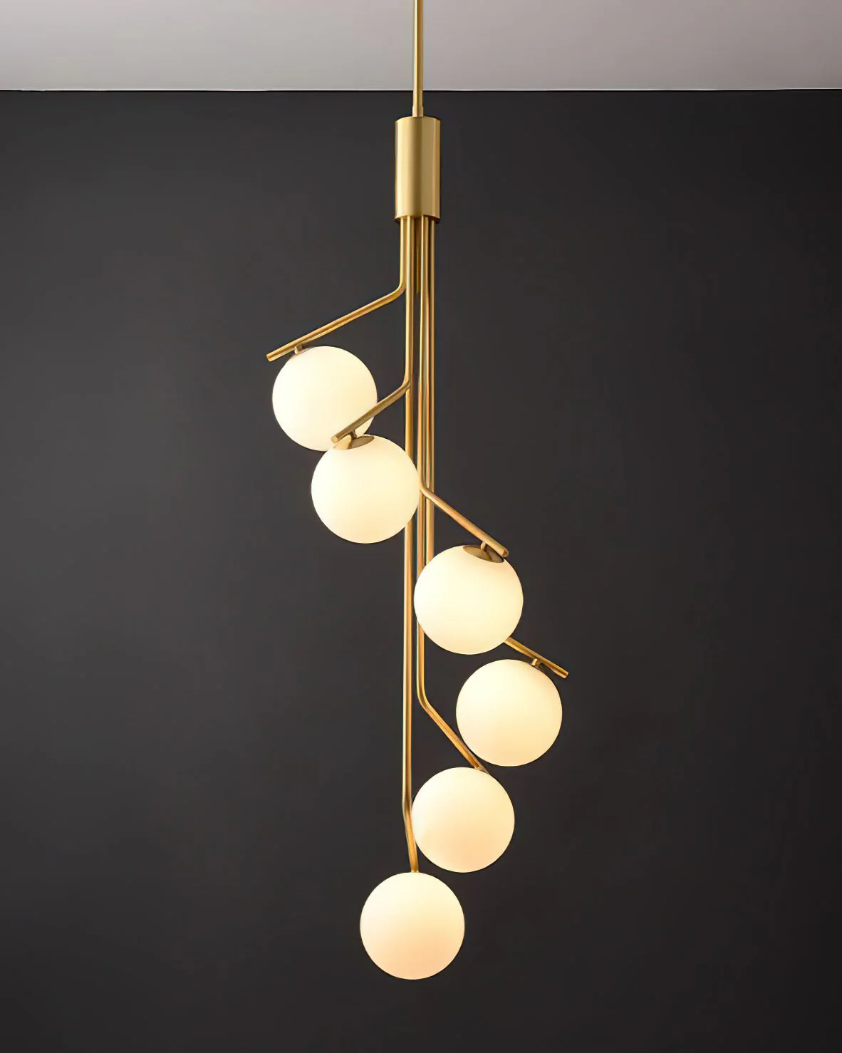 Lustra Chandelier Gold Branch Globe LED - Image 16