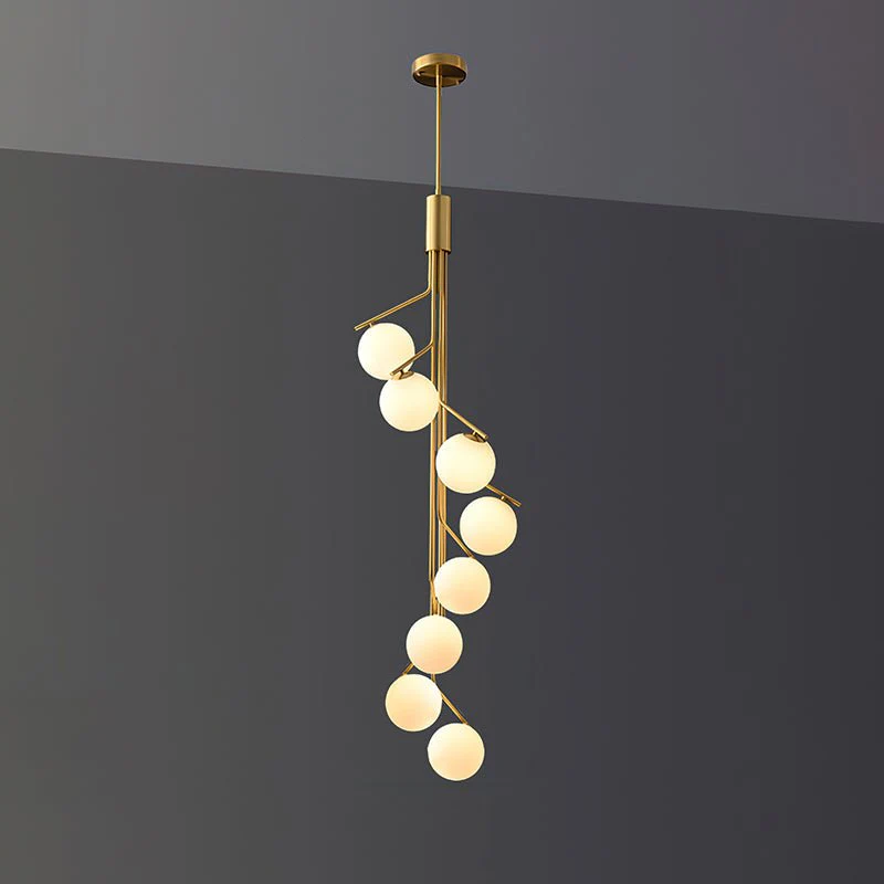 Lustra Chandelier Gold Branch Globe LED - Image 18