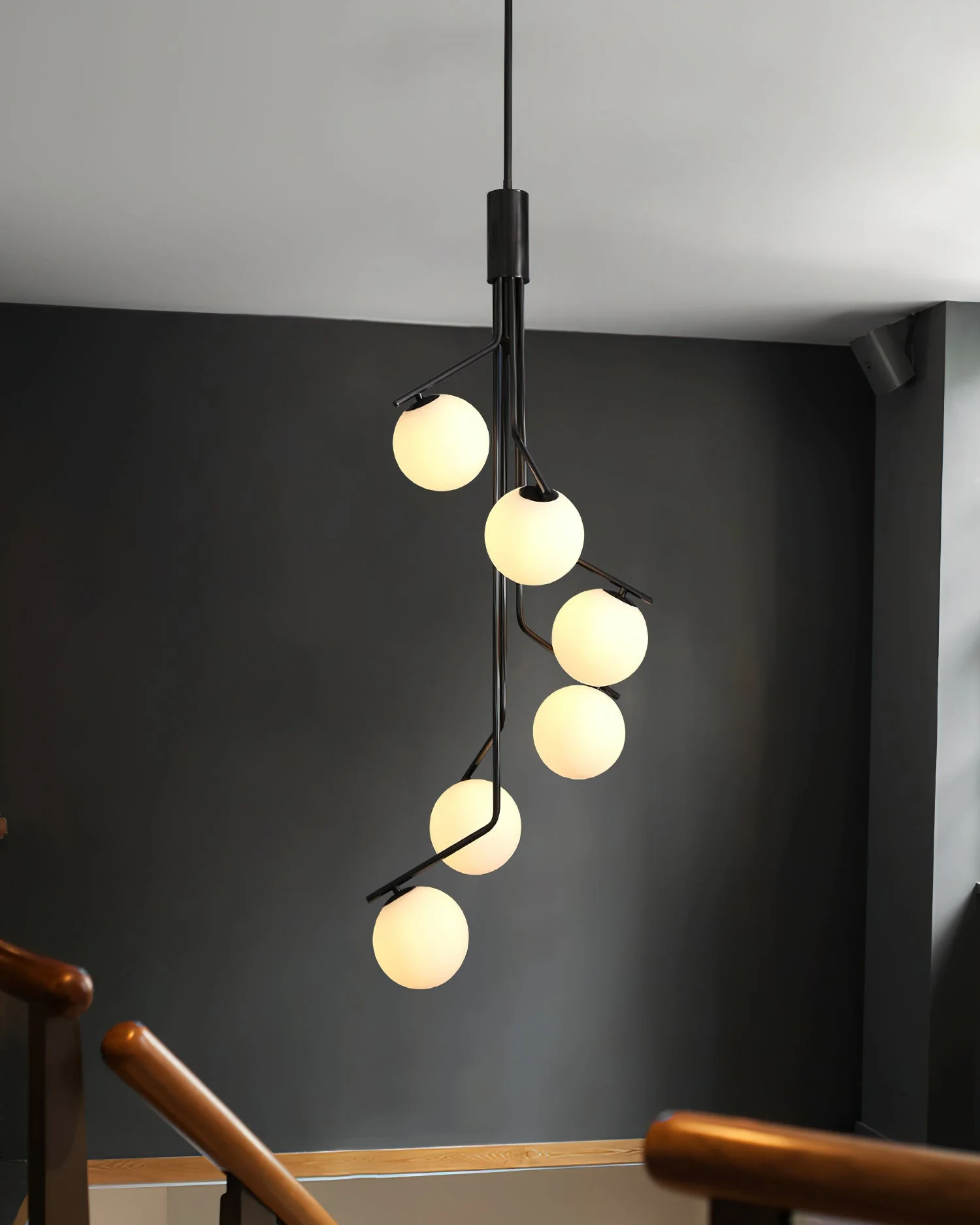 Lustra Chandelier Gold Branch Globe LED - Image 24