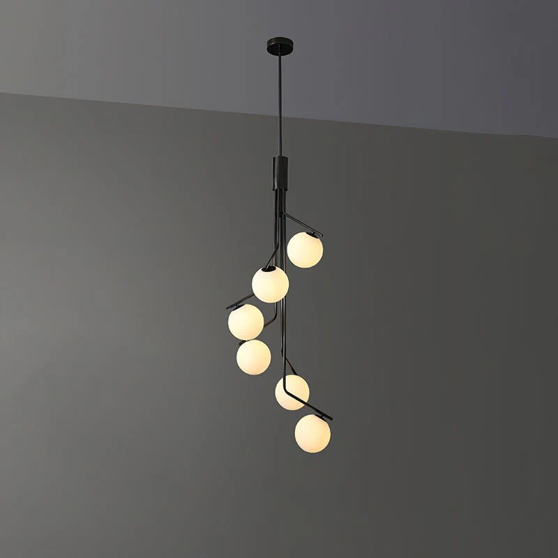 Lustra Chandelier Gold Branch Globe LED - Image 7