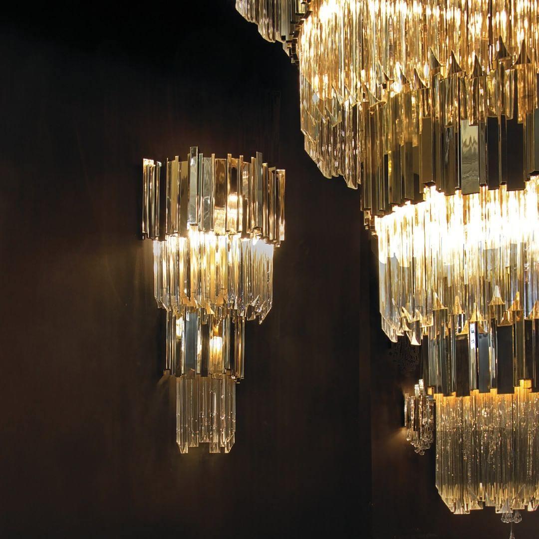 Lustra Chandelier Gold Crystal Golden - Image 15