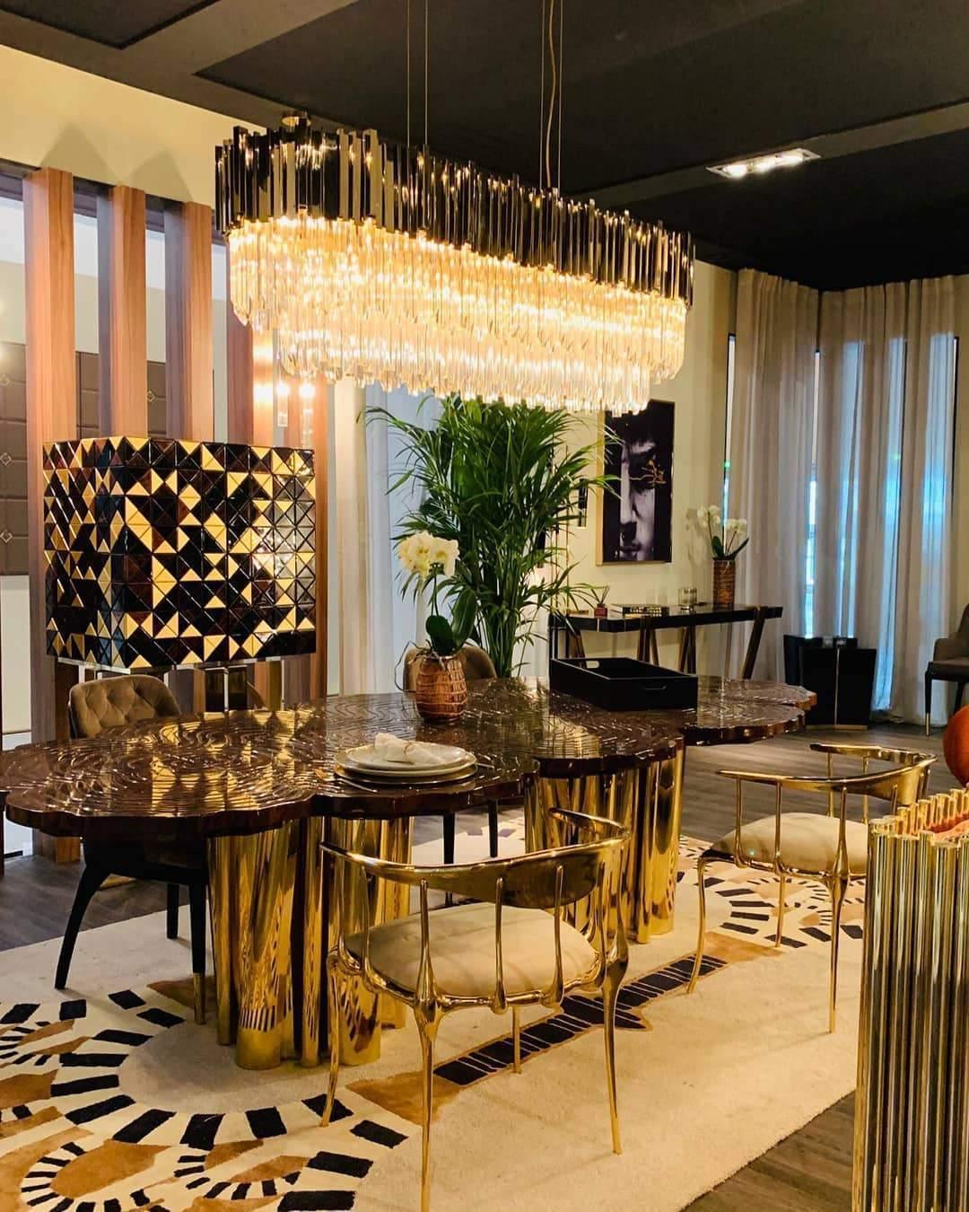 Lustra Chandelier Gold Crystal Golden - Image 18