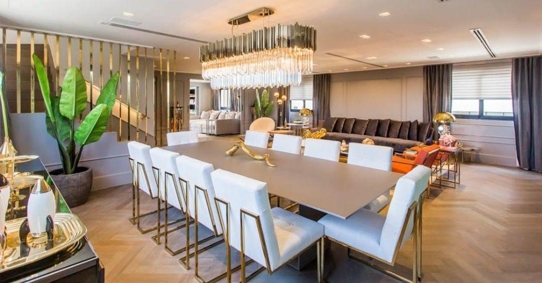 Lustra Chandelier Gold Crystal Golden - Image 20