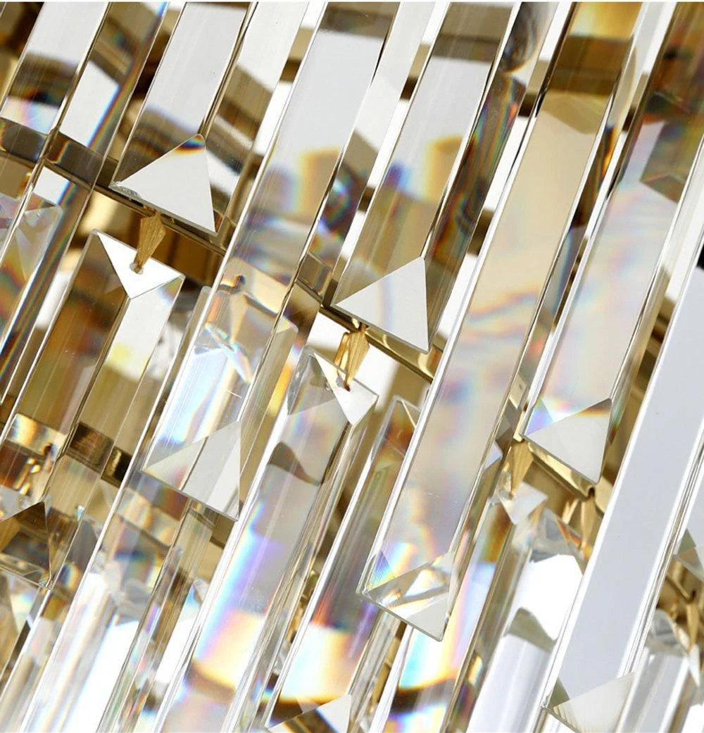 Lustra Chandelier Gold Crystal Golden - Image 27