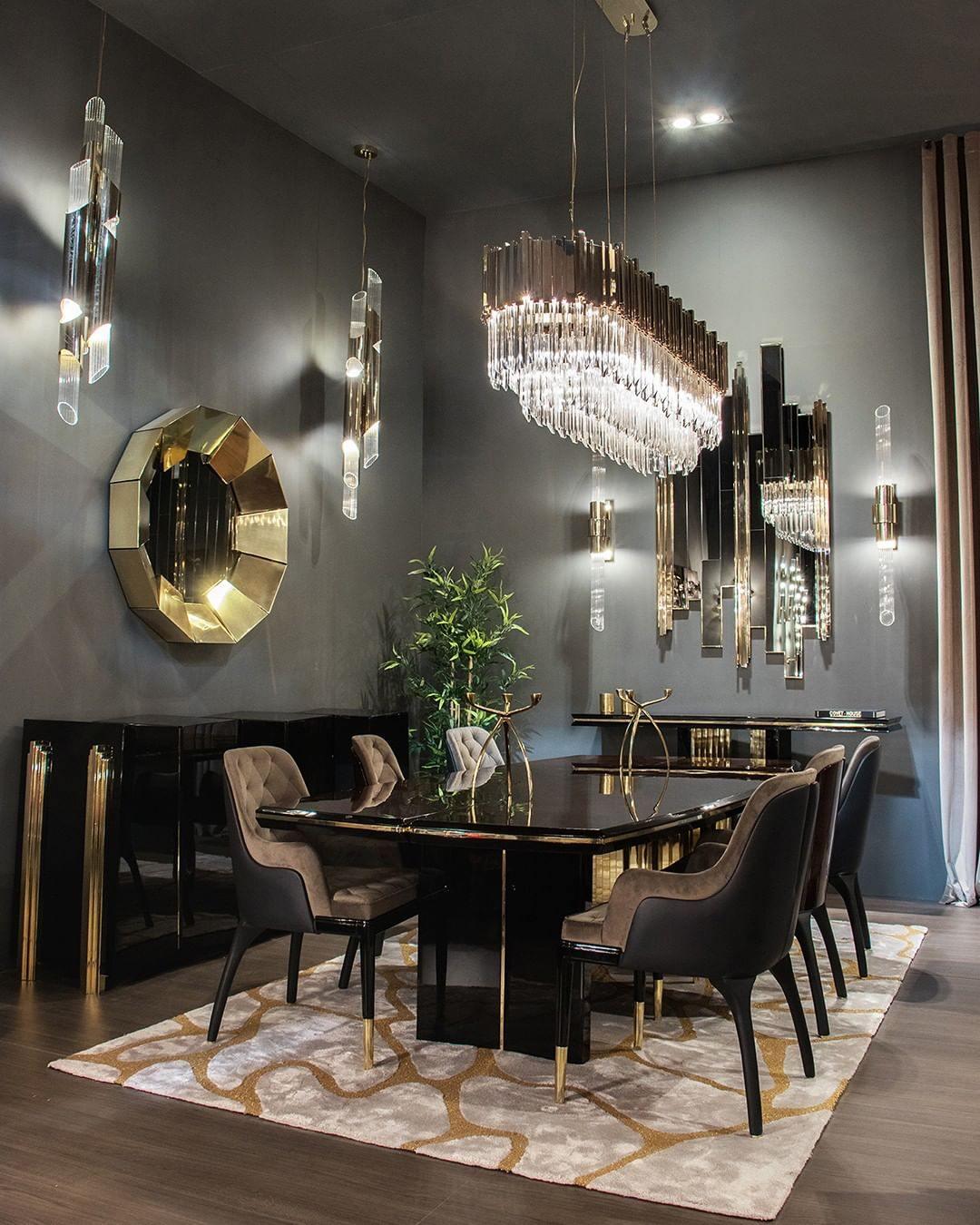 Lustra Chandelier Gold Crystal Golden - Image 3