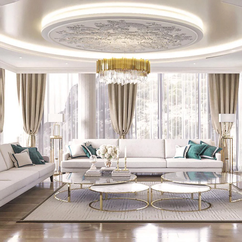 Lustra Chandelier Gold Crystal Golden - Image 32