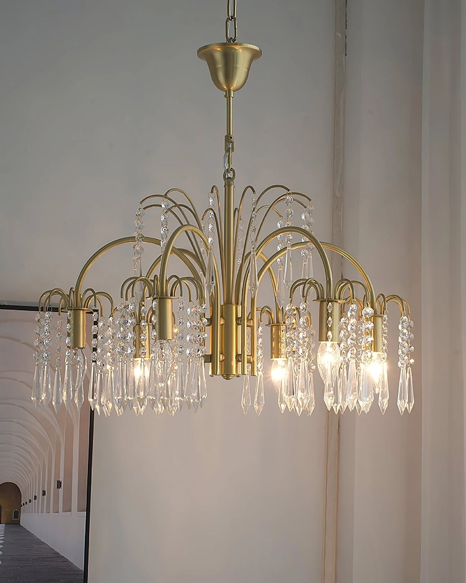 Lustra Chandelier Gold Crystal Isla Dawn Regal - Image 15