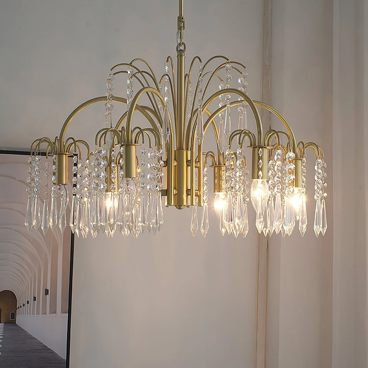 Lustra Chandelier Gold Crystal Isla Dawn Regal - Image 3