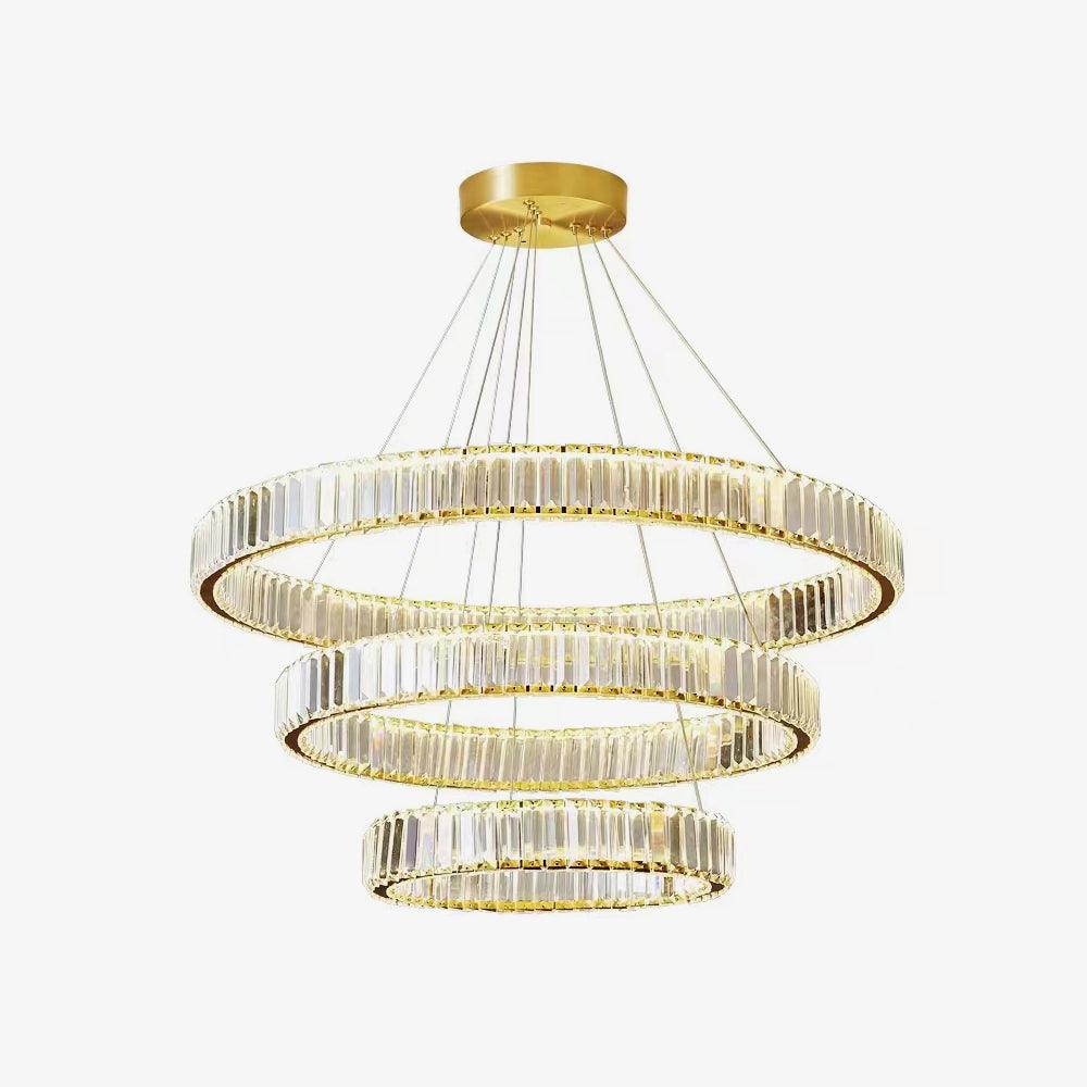 Lustra Chandelier Gold Crystal Ring - Image 38