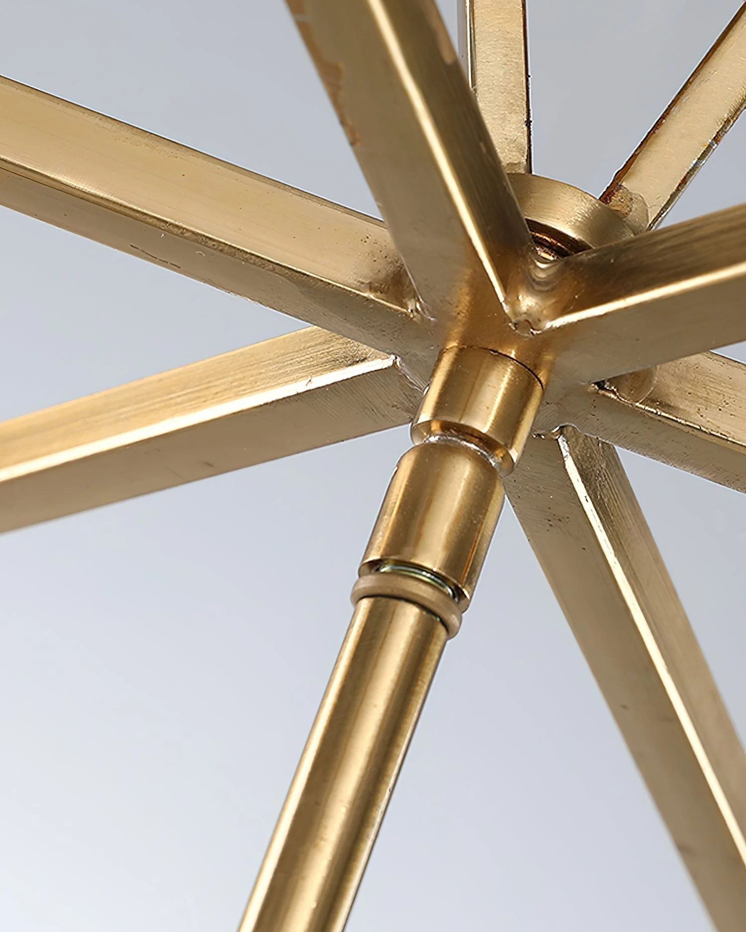 Lustra Chandelier Gold Lantern Frame - Image 10