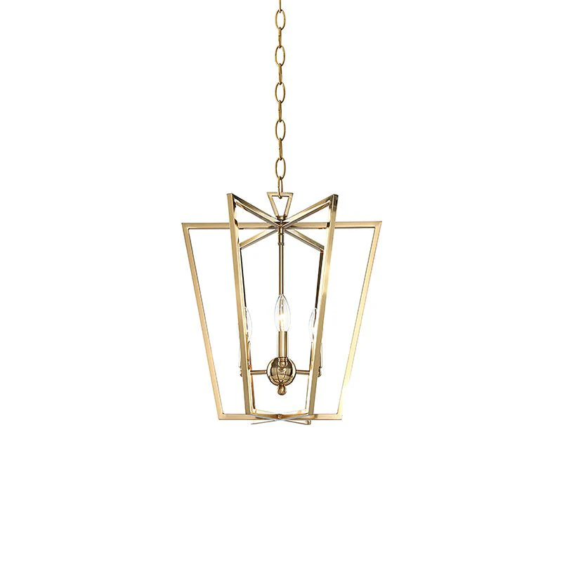 Lustra Chandelier Gold Lantern Frame - Image 14