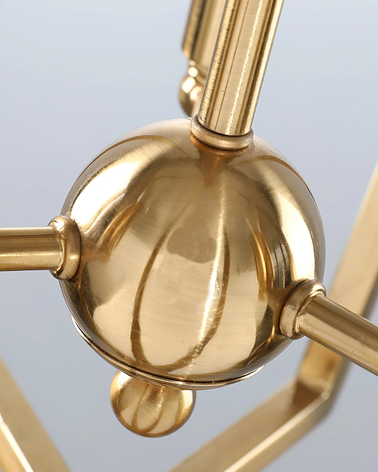 Lustra Chandelier Gold Lantern Frame - Image 2