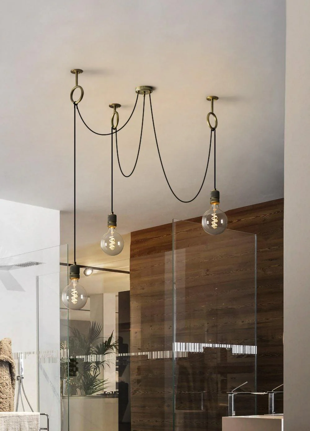 Lustra Chandelier Industrial Spider Bulb Hanging - Image 21