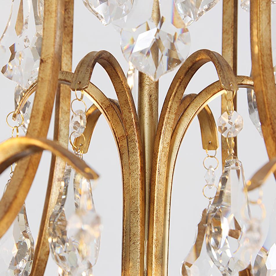 Lustra Chandelier Iron Crystal Candelabra Vintage - Image 6