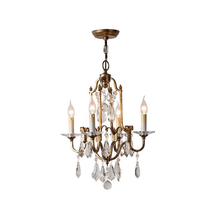 Lustra Chandelier Iron Crystal Candelabra Vintage - Image 8