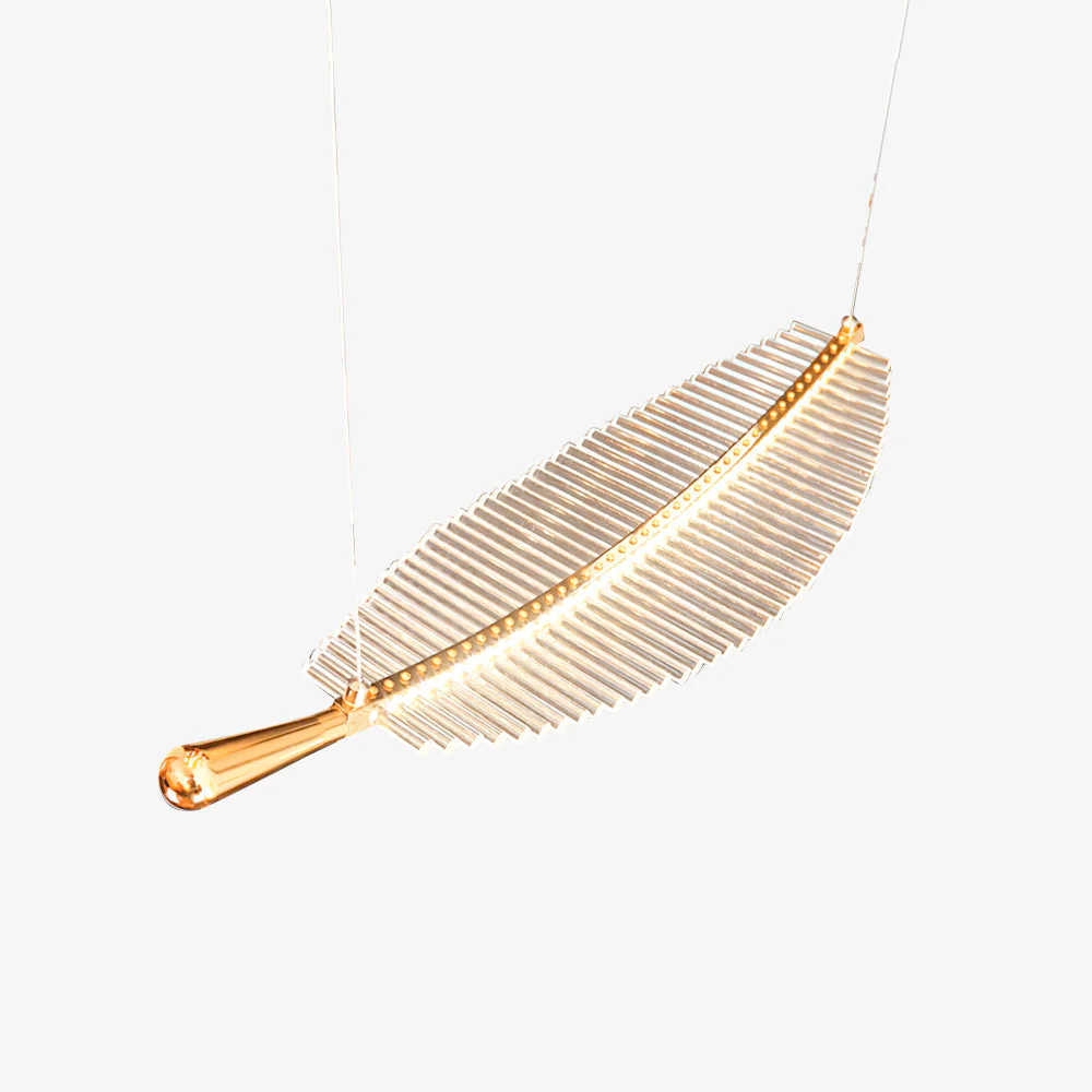 Lustra Chandelier Leaf Gold Elegant Modern - Image 25