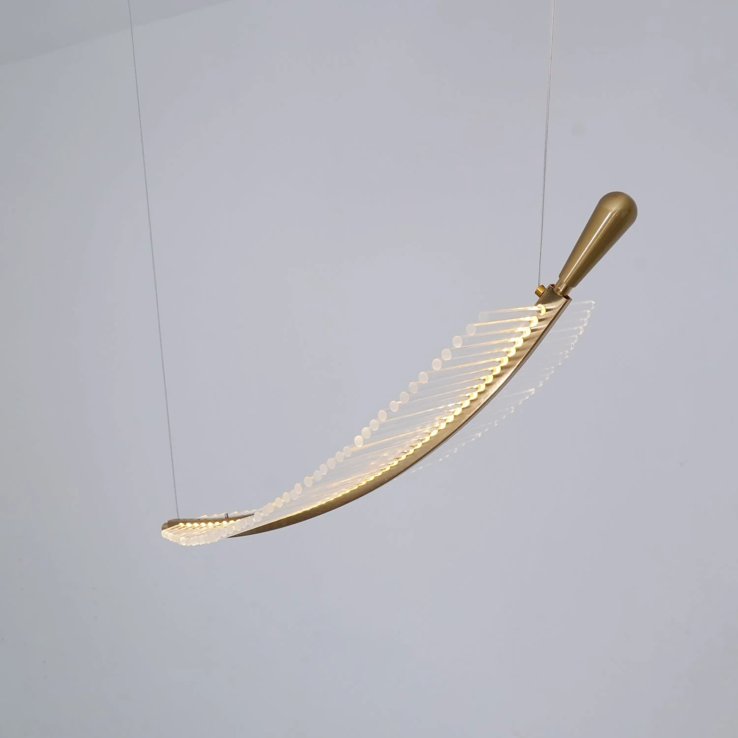 Lustra Chandelier Leaf Gold Elegant Modern - Image 57