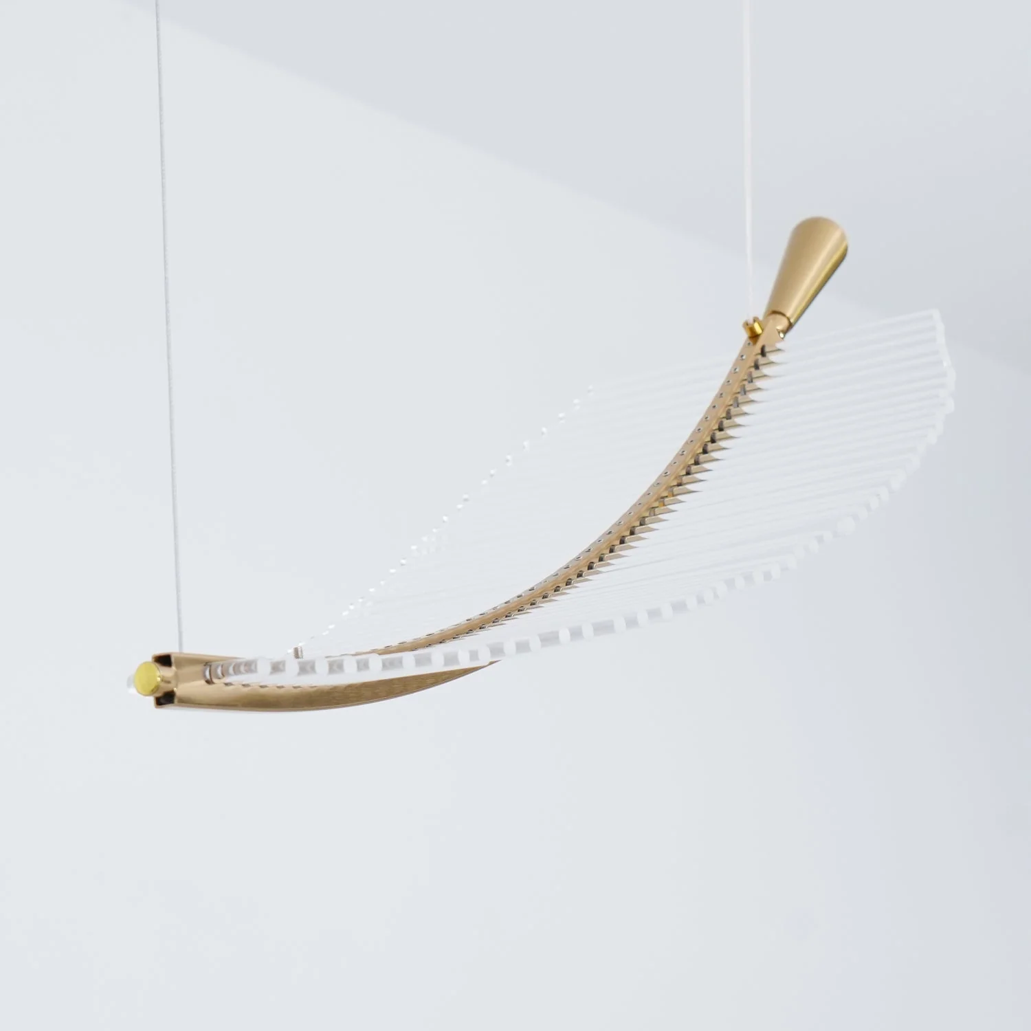 Lustra Chandelier Leaf Gold Elegant Modern - Image 59