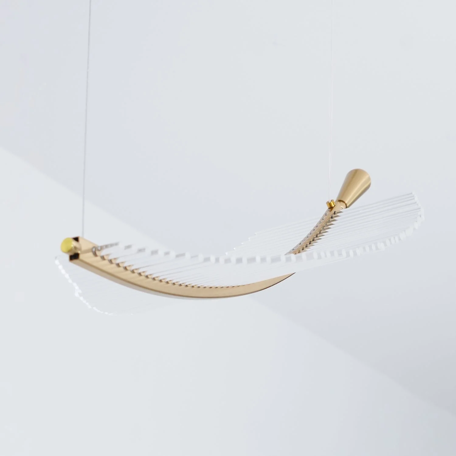 Lustra Chandelier Leaf Gold Elegant Modern - Image 61