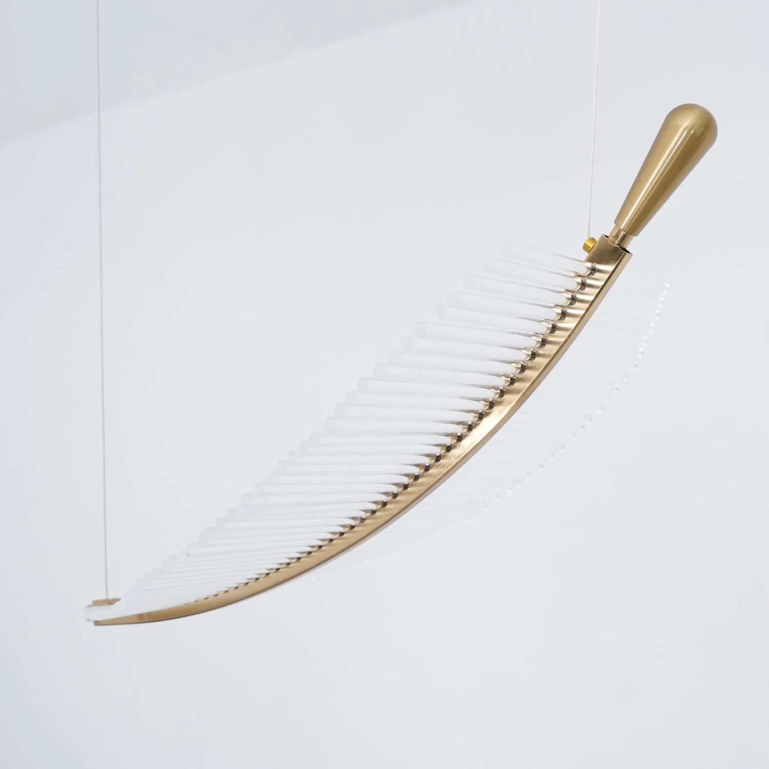 Lustra Chandelier Leaf Gold Elegant Modern - Image 63