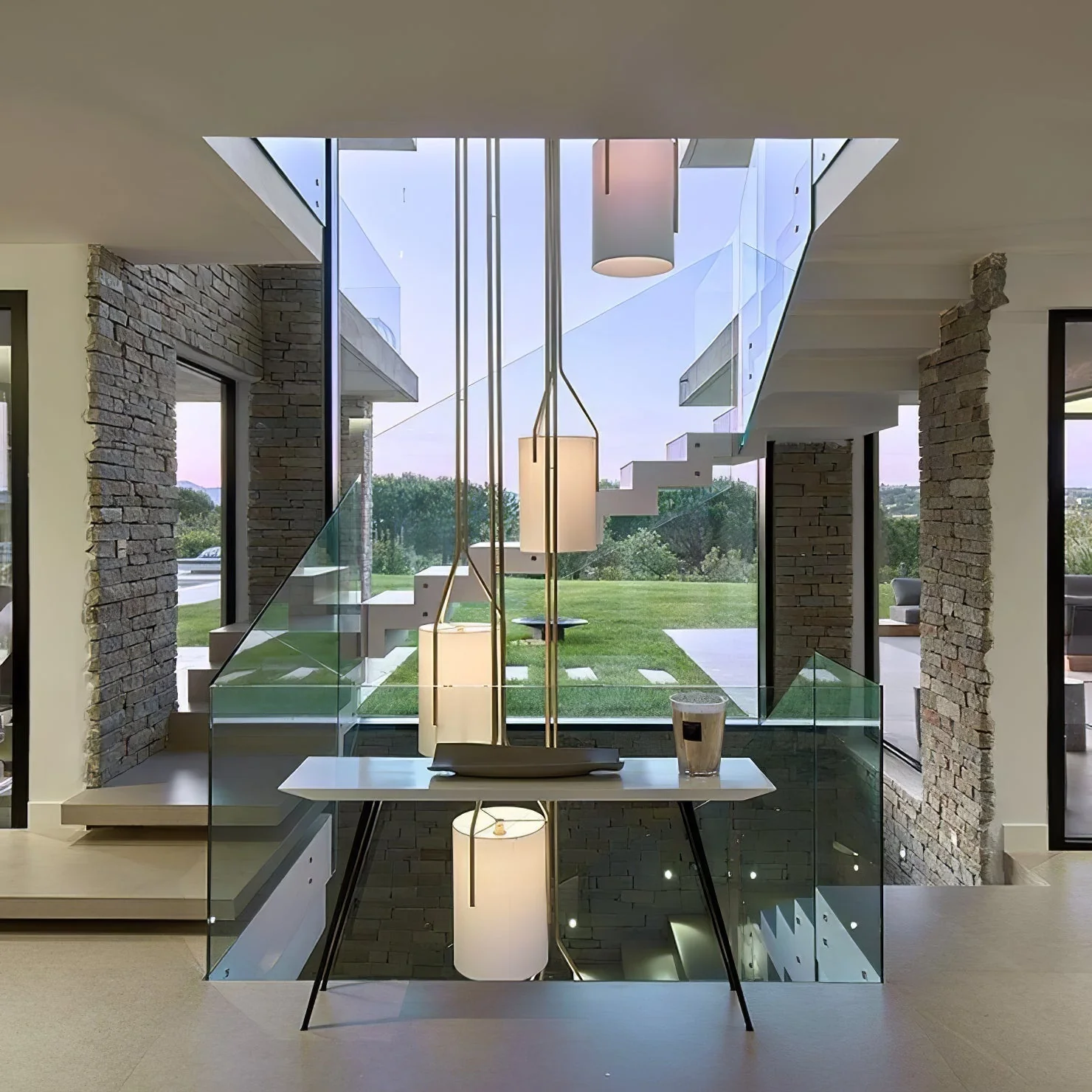 Lustra Chandelier LED 3-Lights Brass Modern - Image 101