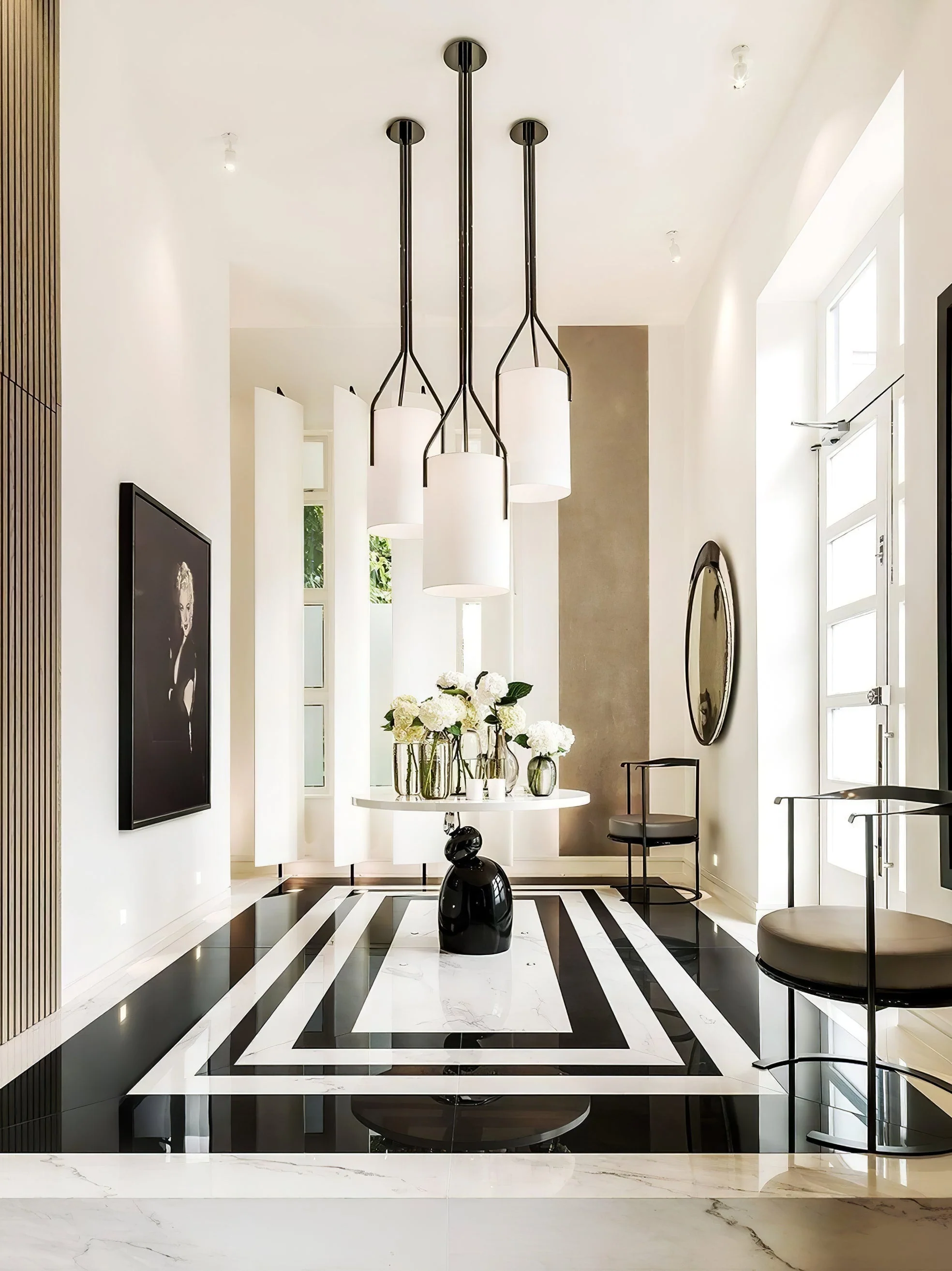Lustra Chandelier LED 3-Lights Brass Modern - Image 122