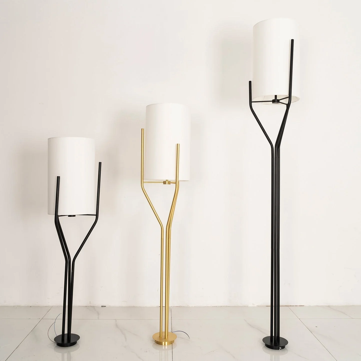 Lustra Chandelier LED 3-Lights Brass Modern - Image 37