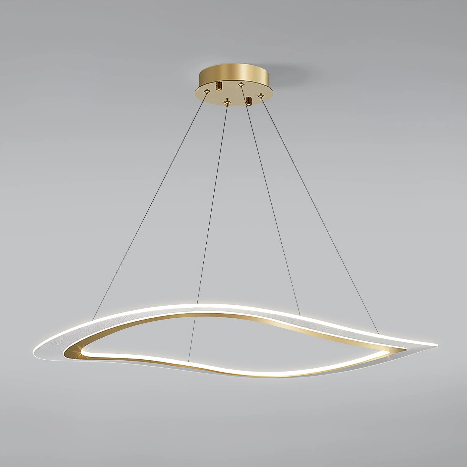 Lustra Chandelier LED Gold Modern - Image 7